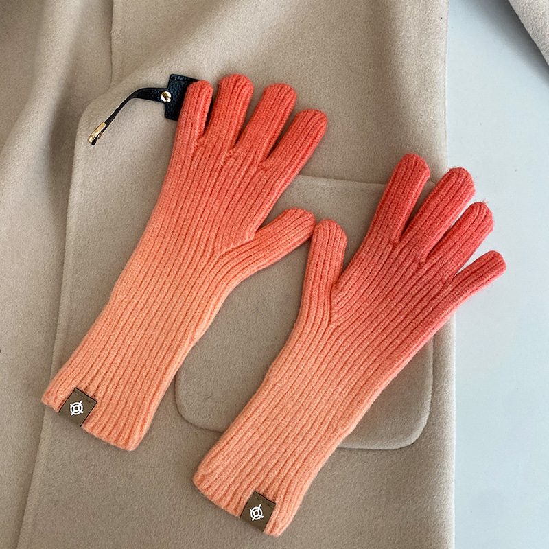 Gradient Gloves Nye 2024 Fingerløse Berøringsskjermhansker Vintervarme Motehansker