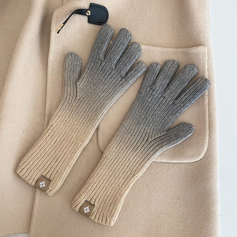 Gradient Gloves Nye 2024 Fingerløse Berøringsskjermhansker Vintervarme Motehansker