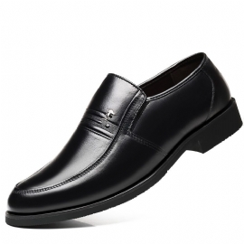 2019 Ekte Skinn Herre Business Slip-on Kjole Sko Far Sko