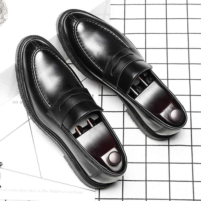 Doudou Sko Menns Trend Slip-on Loafers Forretningsformell Slitasje Pustende Fritidssko