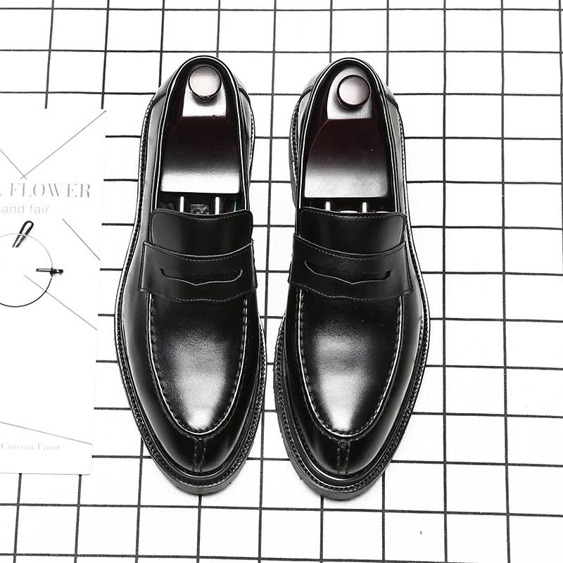 Doudou Sko Menns Trend Slip-on Loafers Forretningsformell Slitasje Pustende Fritidssko