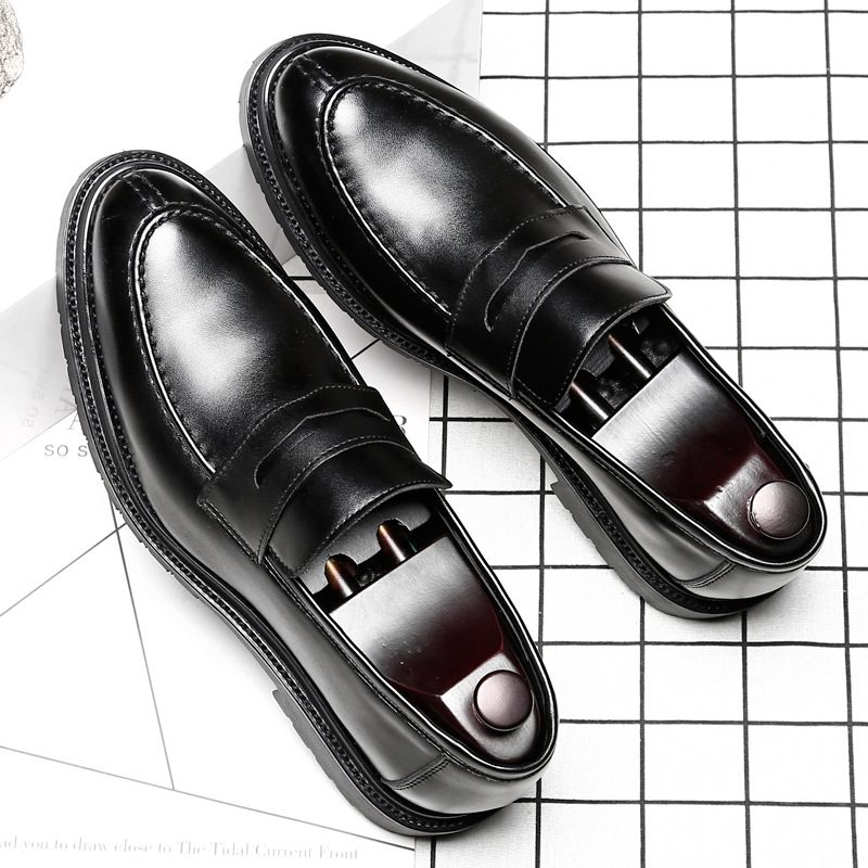 Doudou Sko Menns Trend Slip-on Loafers Forretningsformell Slitasje Pustende Fritidssko