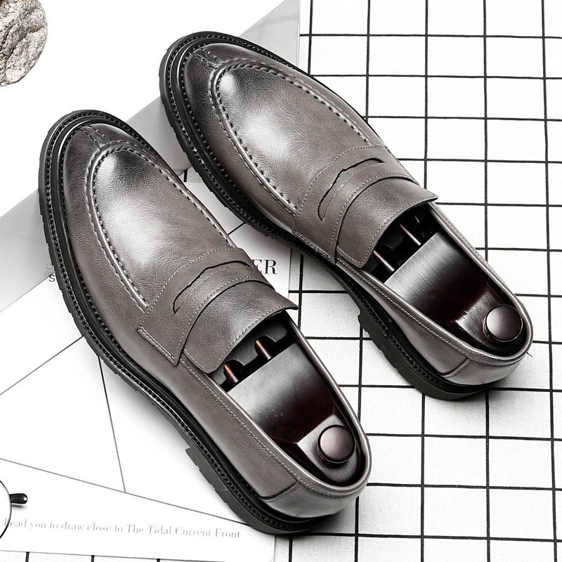 Doudou Sko Menns Trend Slip-on Loafers Forretningsformell Slitasje Pustende Fritidssko