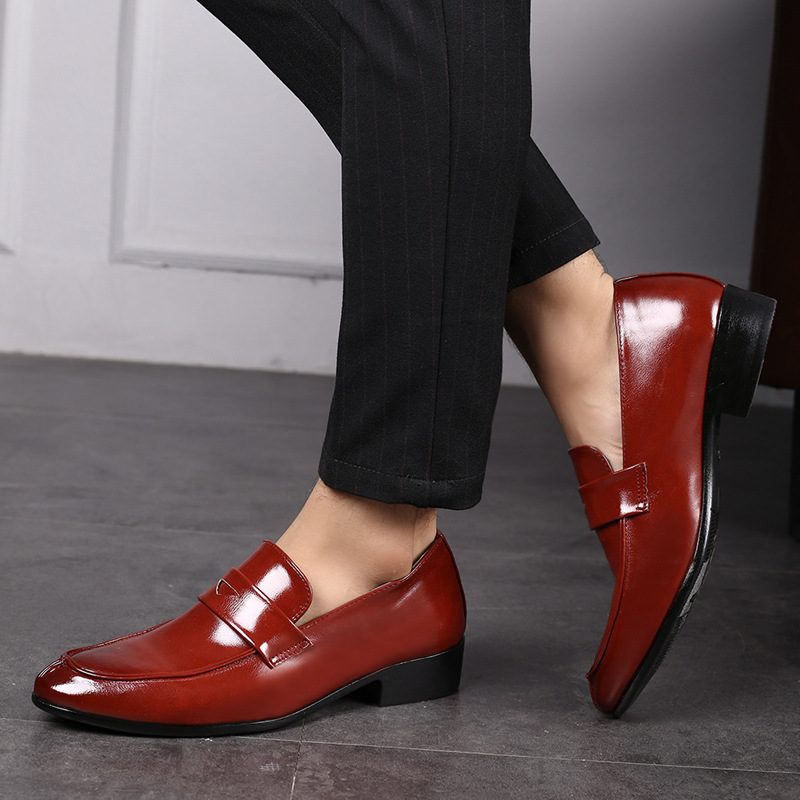 Herre Plus Size Dress Shoes Slip On Casual Sko