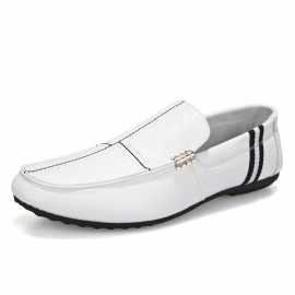 Herresko 2024 Nye Erter Sko Herre Slip-on Spring Loafers Hvite Fritidssko