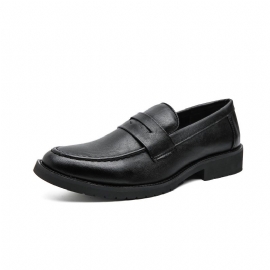 Kjolesko Herre 2024 Vår Og Høst Nye Slip-on Retro Set-fots Rundtå Loafers Uformelle Herresko