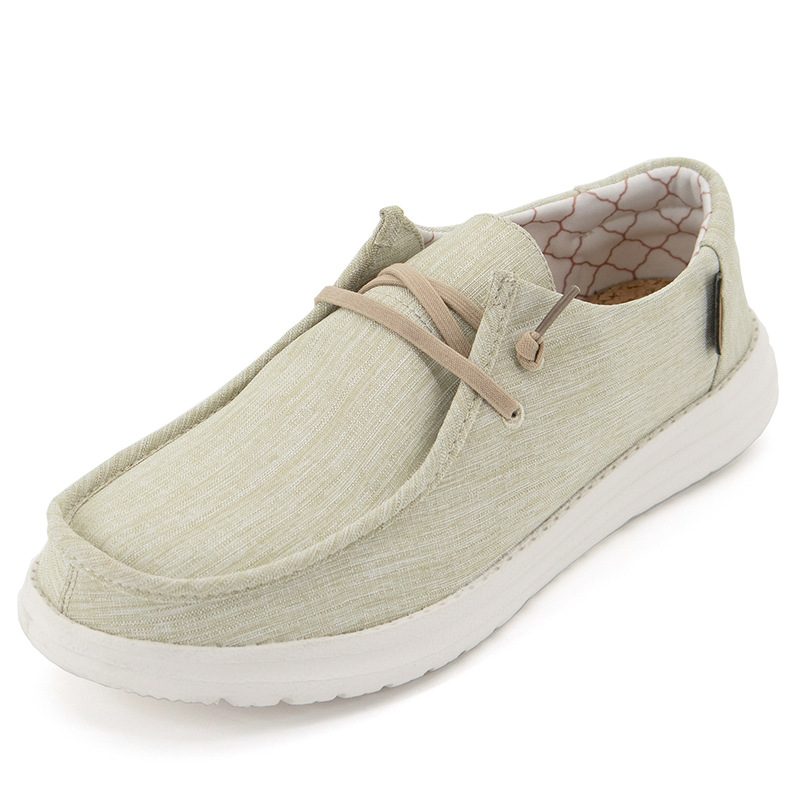 Loafers Flat Casual Sko Herre Canvas Sko Joggesko Slip-on