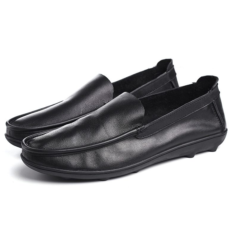 Menns Doudou Pustende Slip-on Casual Kjole Lav Topp Sko Sommer Ungdom Myk Såle