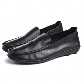 Menns Doudou Pustende Slip-on Casual Kjole Lav Topp Sko Sommer Ungdom Myk Såle