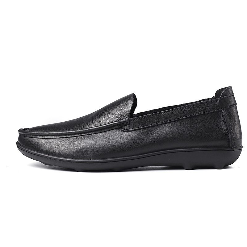 Menns Doudou Pustende Slip-on Casual Kjole Lav Topp Sko Sommer Ungdom Myk Såle