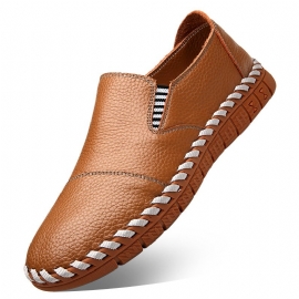 Sommer Nye Menn Fritidssko Slip-on Kuskinn Massasje Sko Pappa Doudou Sko Dress Sko