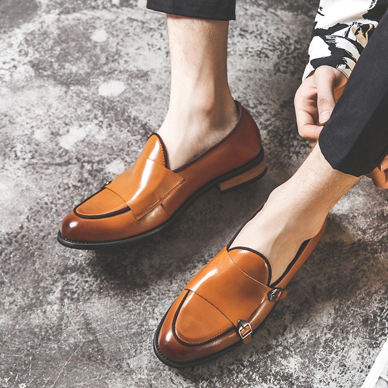 Sommer Nye Menn Kjole Sko Casual Slip-on Loafers Mote Erter Sko Sko