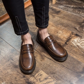 Trendy Sko Sommer Pustende Menns Store Hodekjole Sko Rund Tå Slip-on Fritidssko Mote Loafers