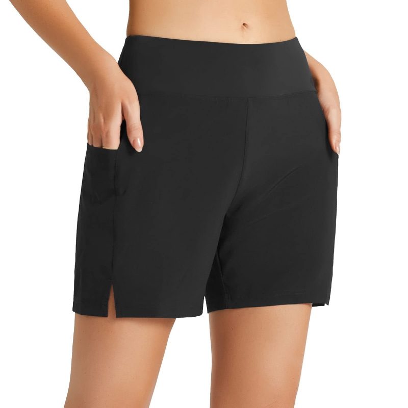 Dame Shorts Lommer Løpe Sport Mote Løs Elastisk Casual