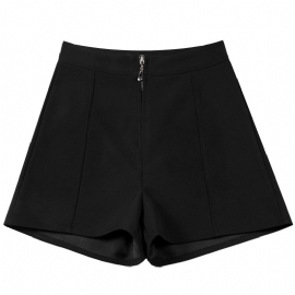 Dressshorts For Kvinner Høy Midje Casual Løs Trendy Brede Ben