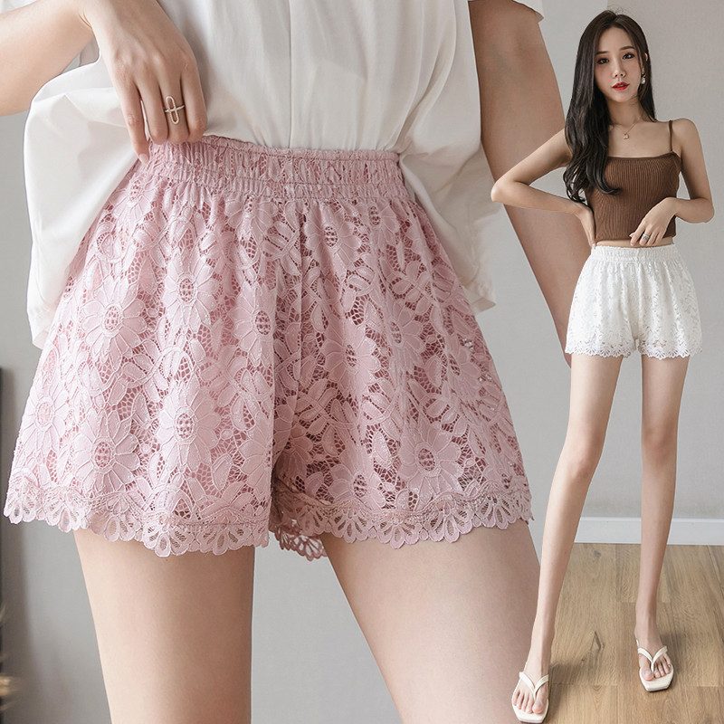 Lace Thin Shorts Dame Hot Pants Elastisk