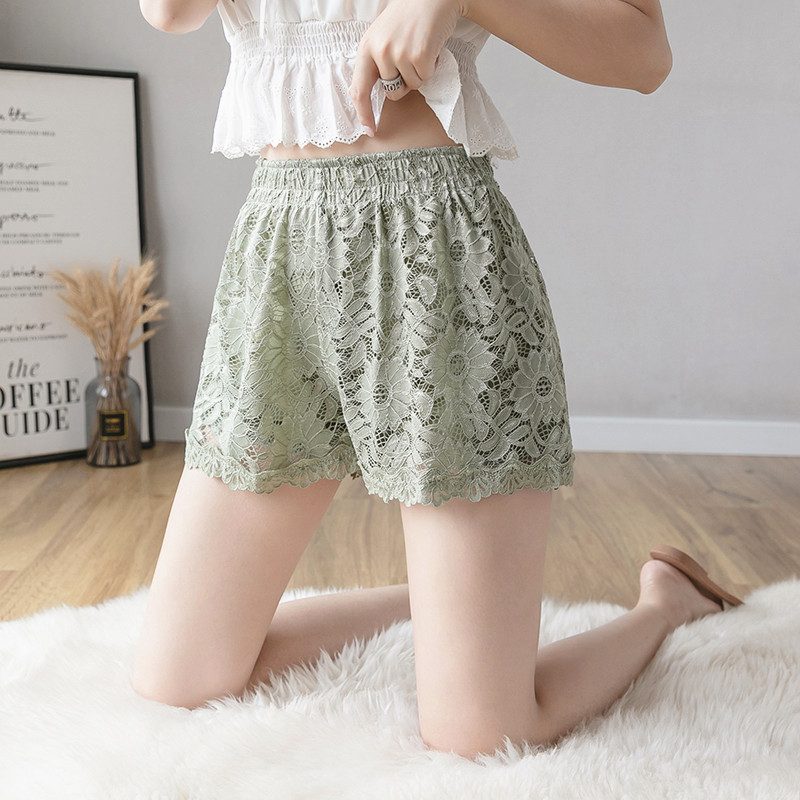 Lace Thin Shorts Dame Hot Pants Elastisk