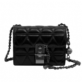 High-end Kvinner Høst Og Vinter 2024 Ny Tekstur Leppestift Bag Retro Crossbody Mini Kjede Bag Trend