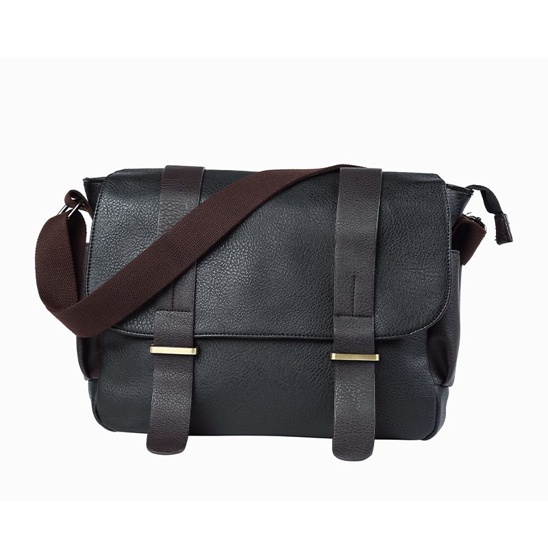 Mote Uformelt Skulderveske I Lerret For Menn Datamaskinveske Dokument Reiseveske Messenger Bag Student Skoleveske Herre Bag