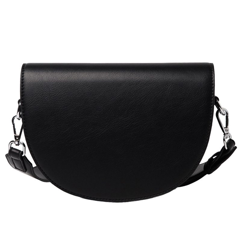 Tekstur Dameveske 2024 Vår Ny Trendy Mote Bred Skulderstropp One Shoulder Messenger Sadel Bag