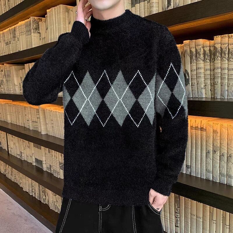 Genser Menn Halv Turtleneck Tykk Del Varm Høst Og Vinter Trend