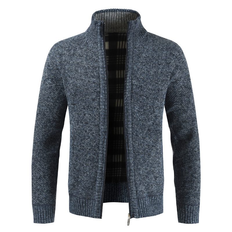 Genserjakke For Menn Løs Casual Strikket Cardigan Trend