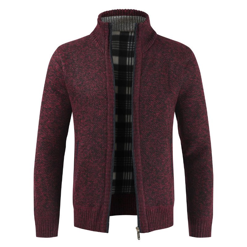 Genserjakke For Menn Løs Casual Strikket Cardigan Trend