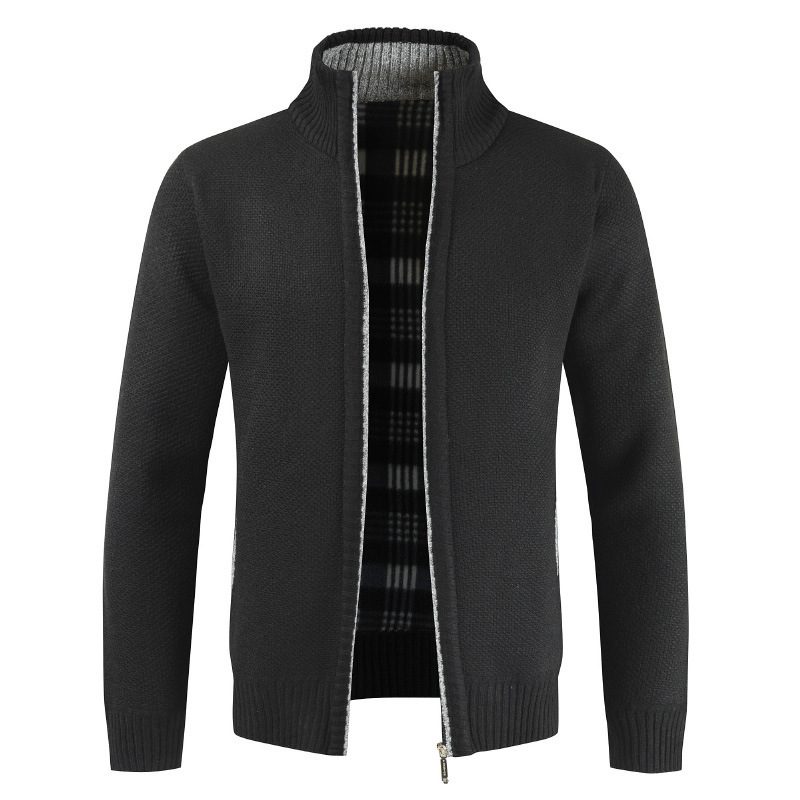 Genserjakke For Menn Løs Casual Strikket Cardigan Trend