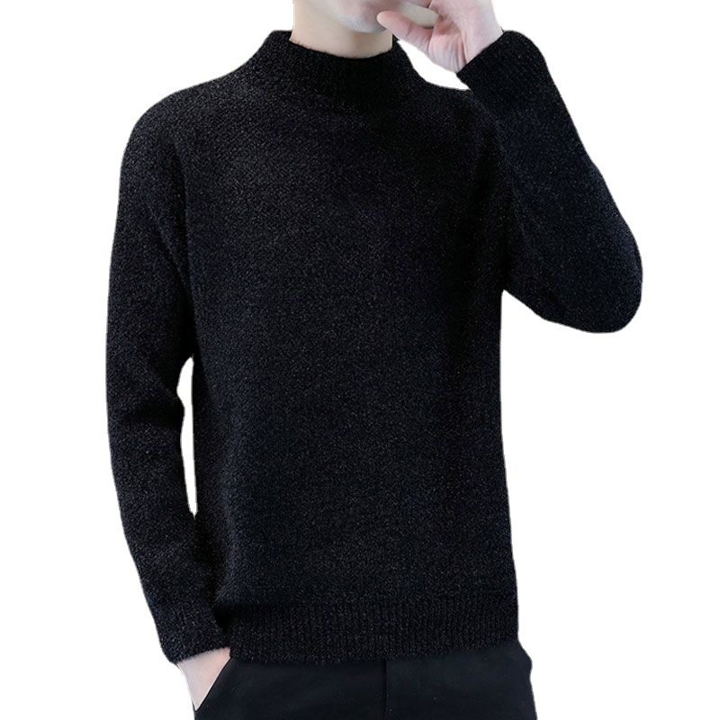 Halv Turtleneck Genser For Menn Tykk Trendy Kjekke Varme Topper