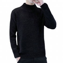 Halv Turtleneck Genser For Menn Tykk Trendy Kjekke Varme Topper