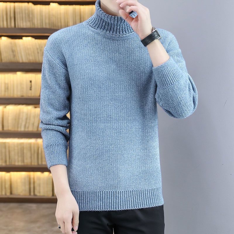 Halv Turtleneck Genser For Menn Tykk Trendy Kjekke Varme Topper