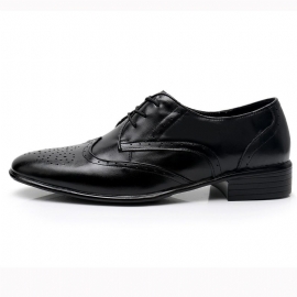 Brogue Shoes Dress Business Derby Casual Menn Carved Formal Leather