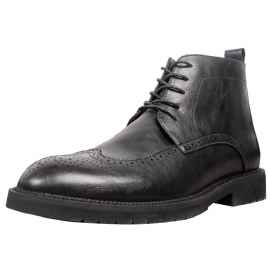 Martin Boots Mid-cut Nye Trendy Menn Tilfeldig High-top Kjole Sko Brogue Sko Chelsea