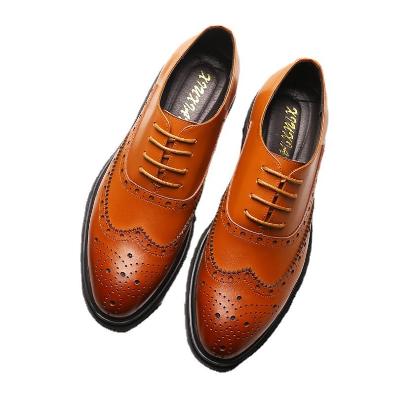 Menns Retro Business Formell Kjole Mote Sko Casual Flate Sko Brogue Sko Trendy Sko Sko