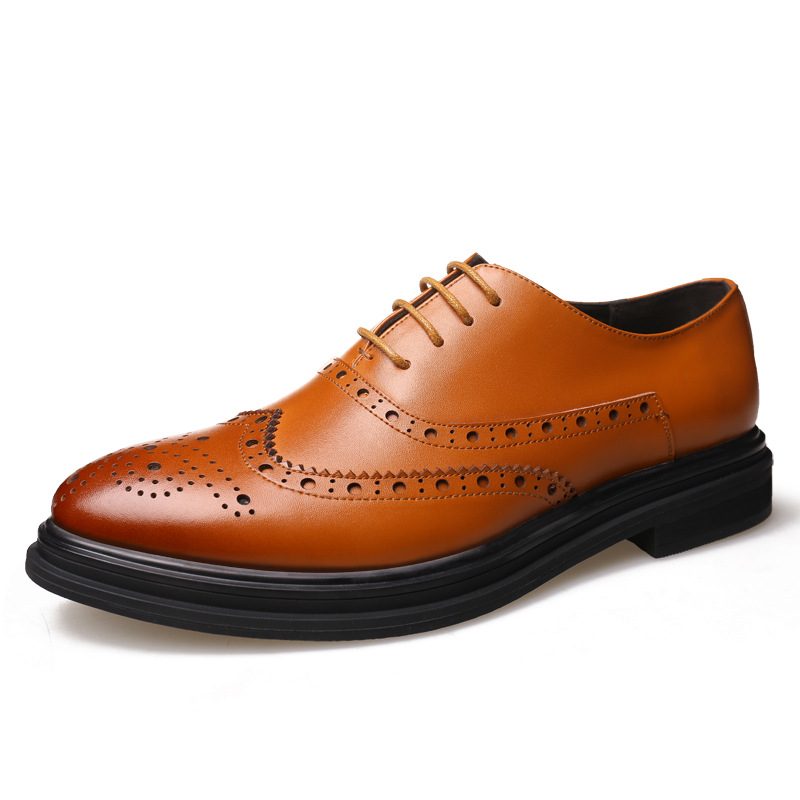 Menns Retro Business Formell Kjole Mote Sko Casual Flate Sko Brogue Sko Trendy Sko Sko