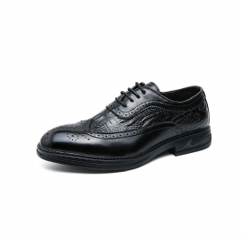 Plus Size Business Menn Fritidskjole Sko 46 Størrelse Høst Gentleman Brogue Sko Kjole Sko Trendy Dress Sko