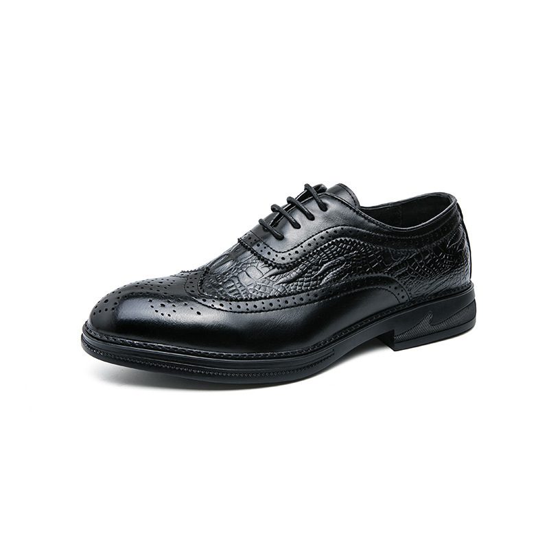 Plus Size Business Menn Fritidskjole Sko 46 Størrelse Høst Gentleman Brogue Sko Kjole Sko Trendy Dress Sko