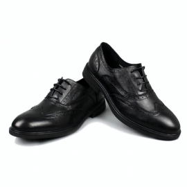 Sko Brogues Menn Business Dress Sko Skinn Fritidssko For