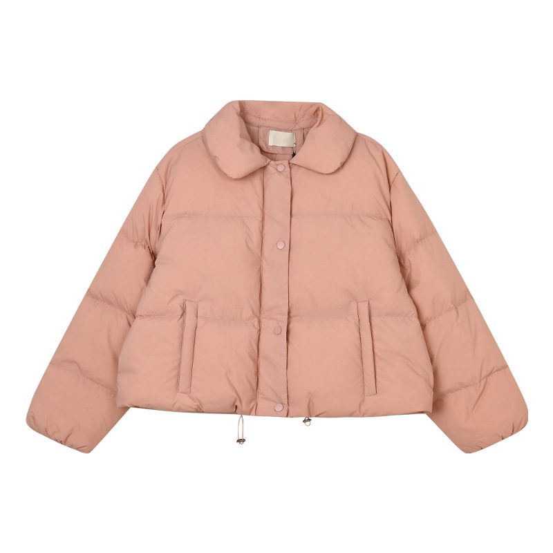 Lapel Dunjakke Dame Fluffy Warm Jacket