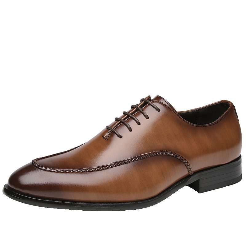 2024 Business Dress Sko Herre Retro Tenåringssko Gentleman Oxford Derby Sko