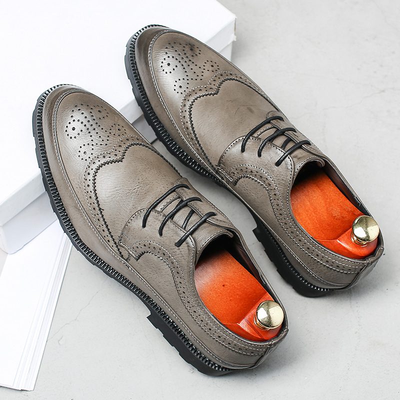 Brogue Sko Herresko Ny Mote Business Dress Sko Herre Stor Størrelse Oxford Sko 48