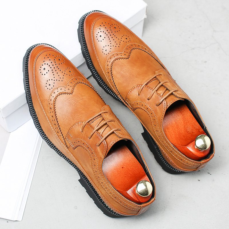 Brogue Sko Herresko Ny Mote Business Dress Sko Herre Stor Størrelse Oxford Sko 48