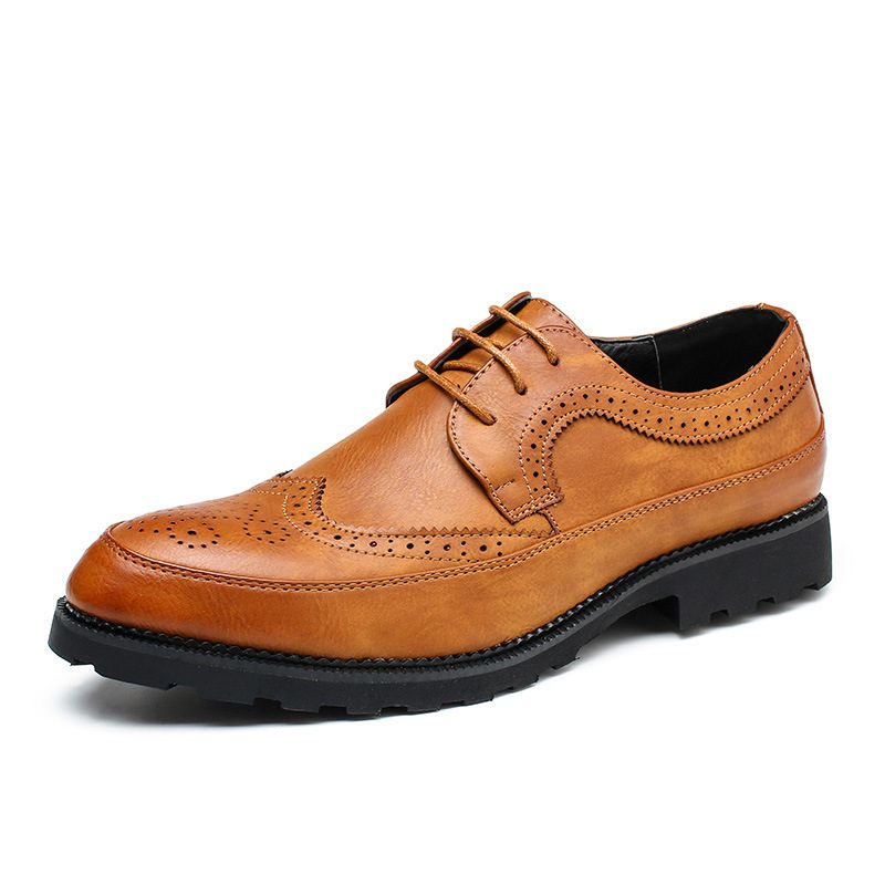 Brogue Sko Herresko Ny Mote Business Dress Sko Herre Stor Størrelse Oxford Sko 48