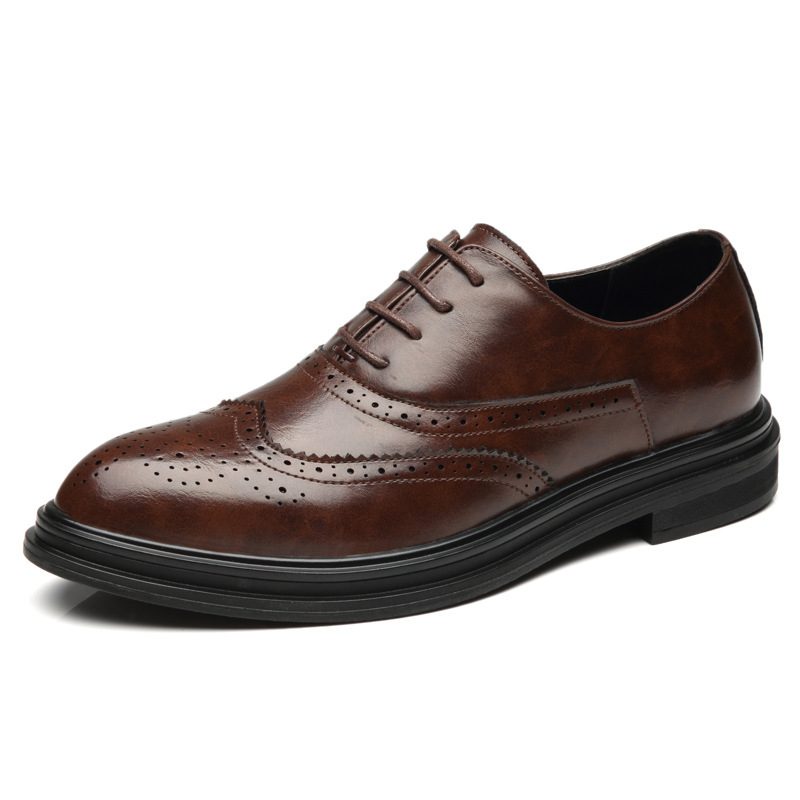 Høst Menns Kjole Sko Spisse Tå Sko Menn Brogue Sko Trend Sko Ungdom Business Casual Dress Sko