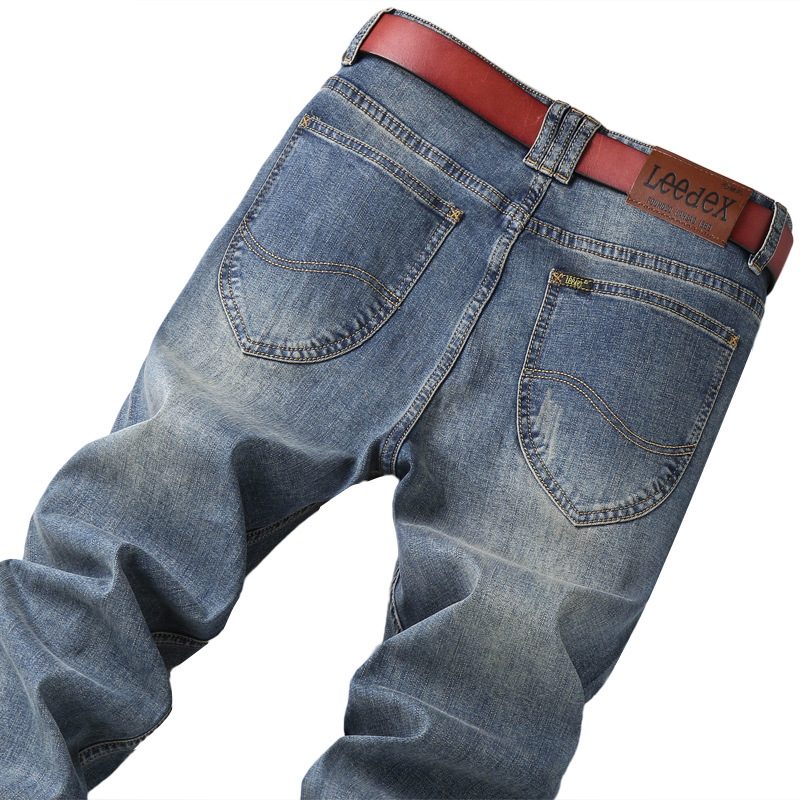 2024 Jeans For Menn Straight Slim Fit Stretch Casual