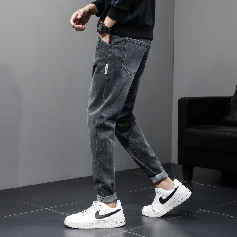 Cropped Jeans For Menn Slim Fit Rett