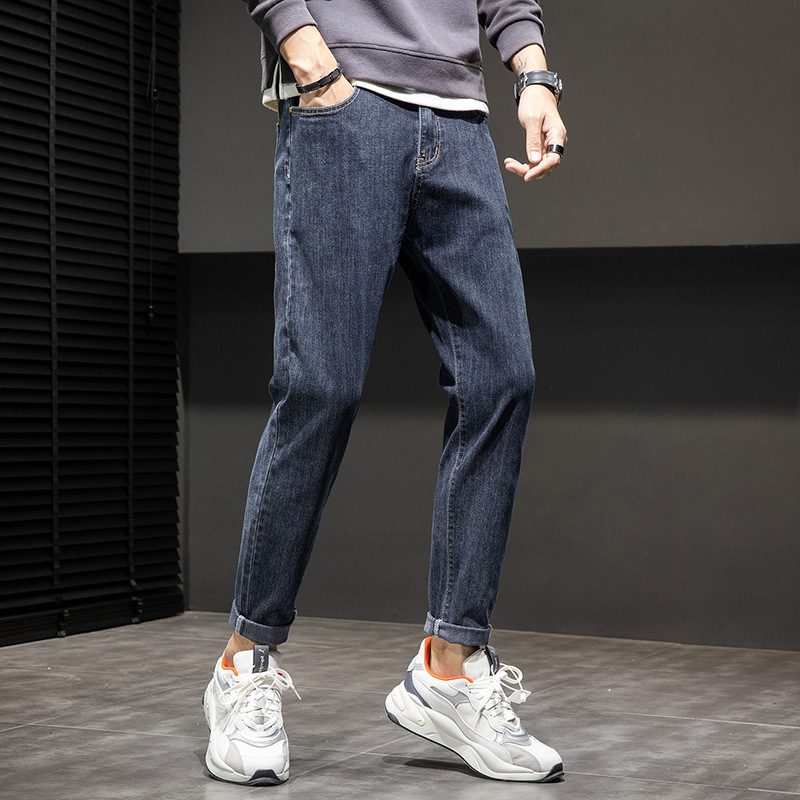 Jeans Menn Rett Løs Nine Points Casual