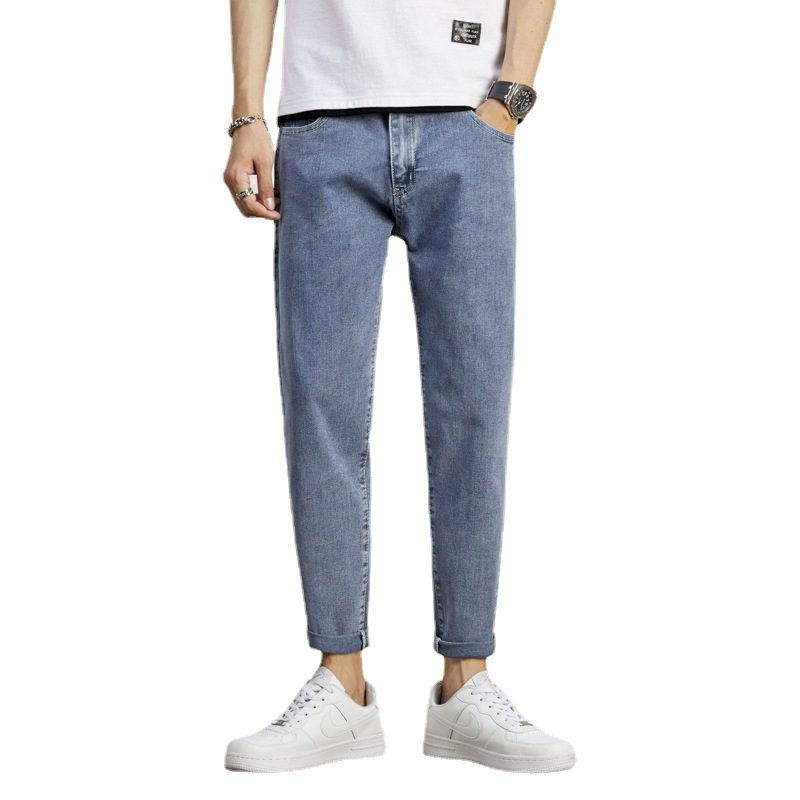 Jeans Menn Rett Løs Nine Points Casual