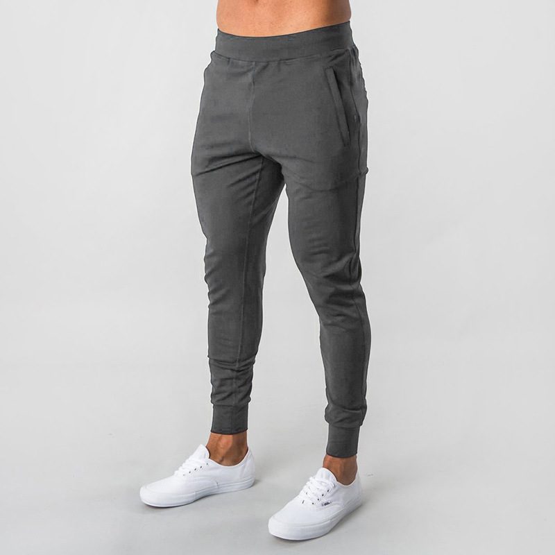 Joggebukse Herrebukser Elastisk Slim Fit Små Føtter