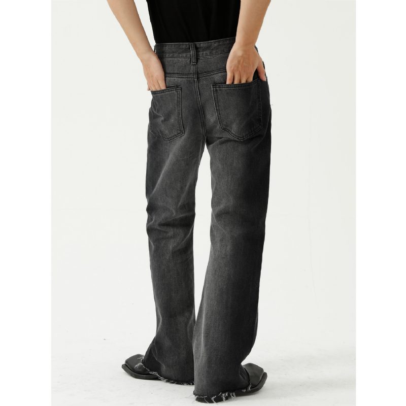 Kontrasterende Gradient Flarede Jeans For Menn